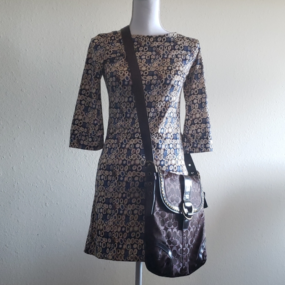 LITTLE NEW YORK 3/4 SLEEVE MINI DRESS